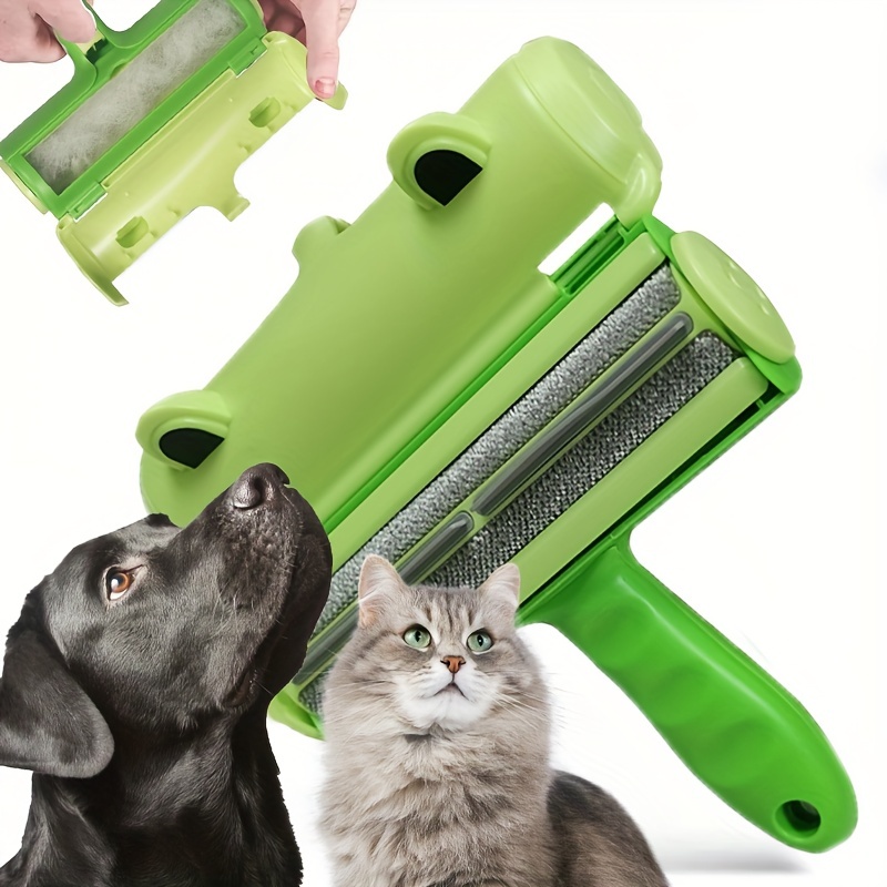 Rodillo removedor de pelo para mascotas, removedor de pelo de perros y  gatos con base autolimpiante, herramienta eficiente de eliminación de pelo  de