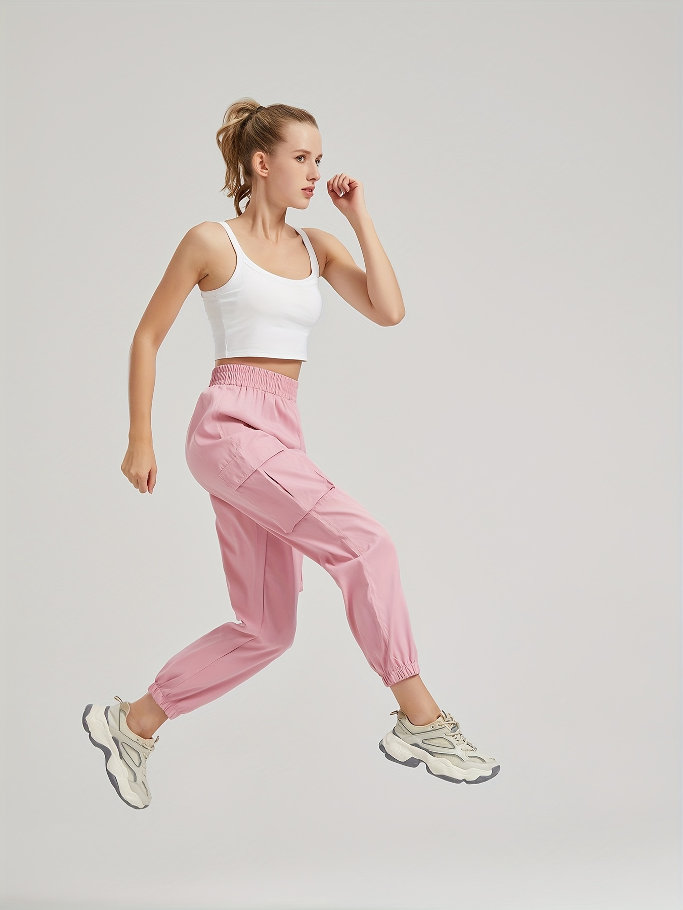 Pink StreetWear Womens Jogger Pants