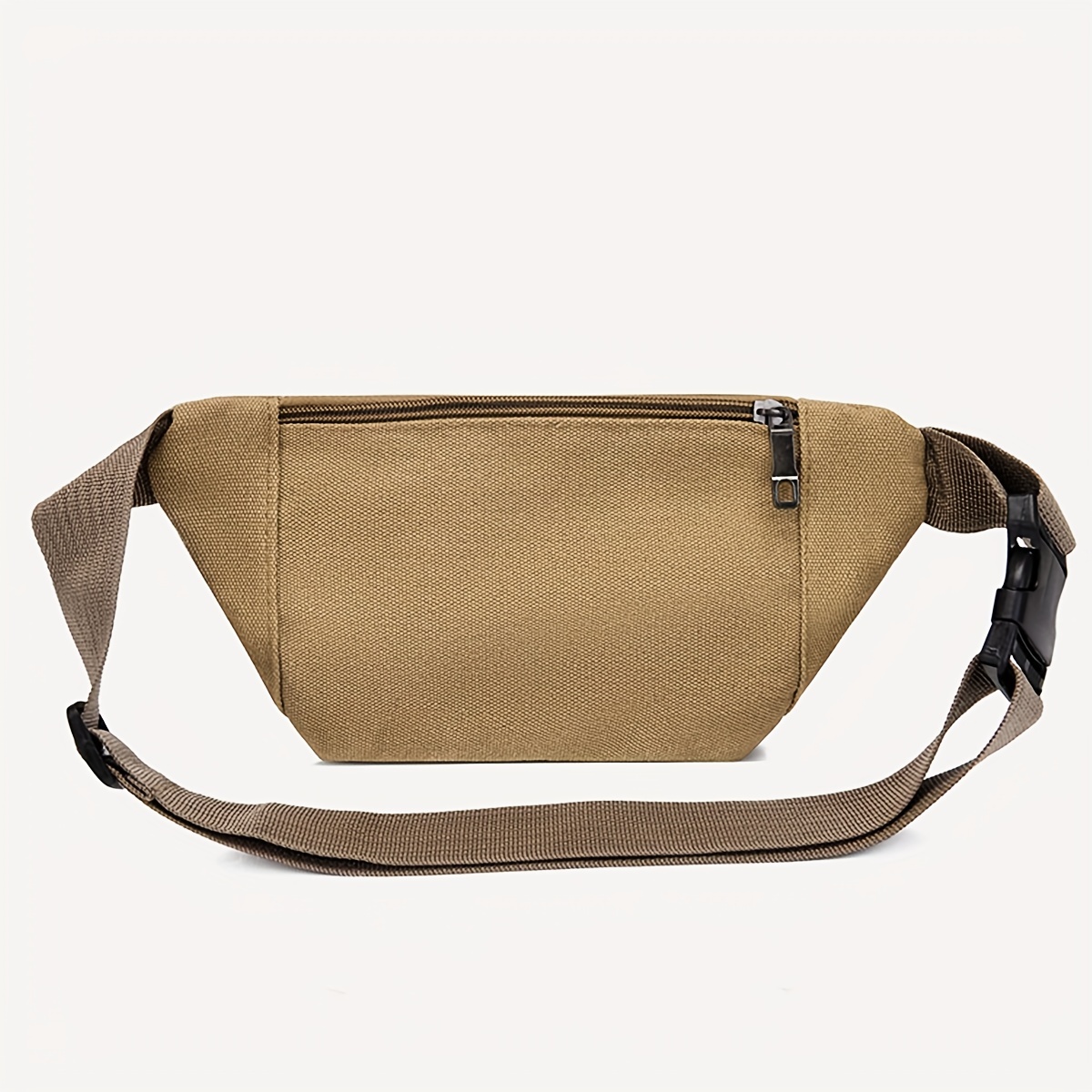  Unisex Canvas Crossbody Fanny Pack Casual Waist Bag Hip Bum Bag  with Earphone Hole for Outdoors Workout Traveling Running Hiking Cycling  Biking Rave and Festival (Khaki)