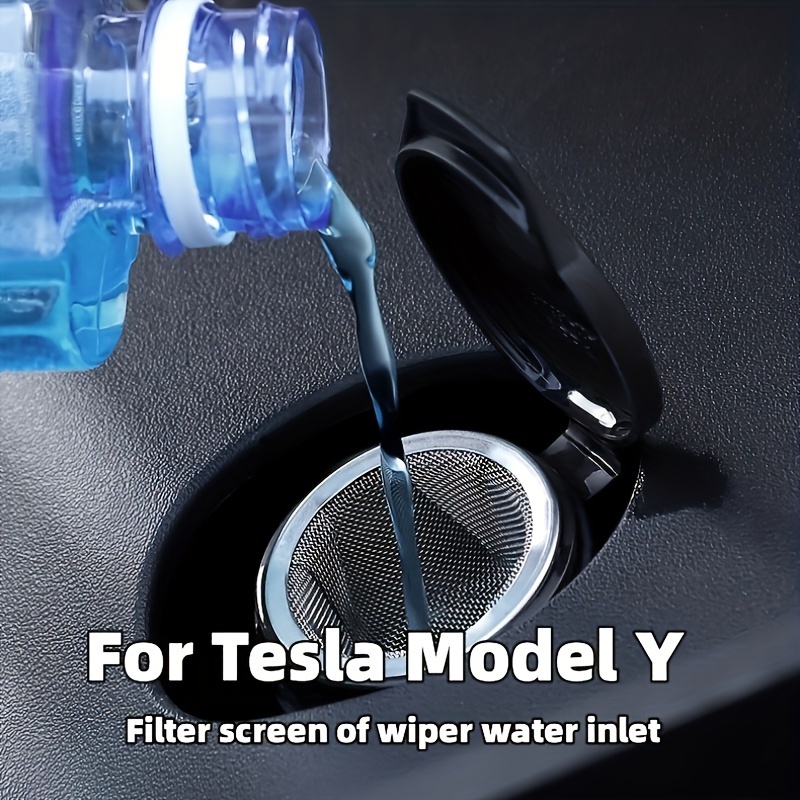 Geeignet Für Model3/Y Regenabstreifer Wasserfilter Mesh Edelstahl Glas  Add-in Auslauf Trichter Mädchen Modifizierte Zubehör