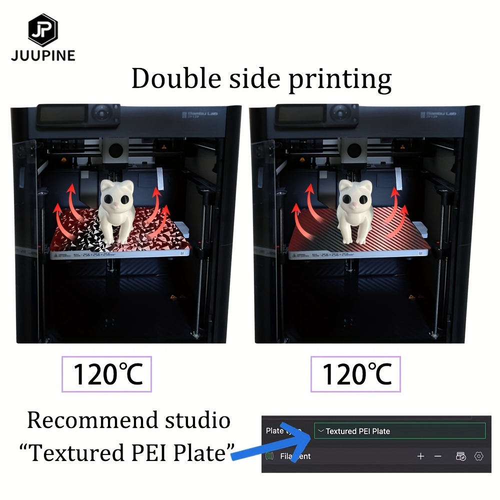 410x140mm - EZFlex² - Textured PEI Flex Plate - TH3D Studio LLC
