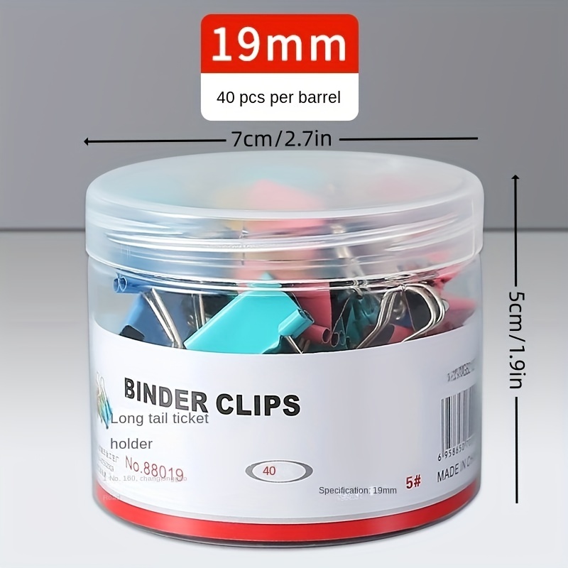 Extra Large Binder Clips 2 Inch for Office (40 Pcs)