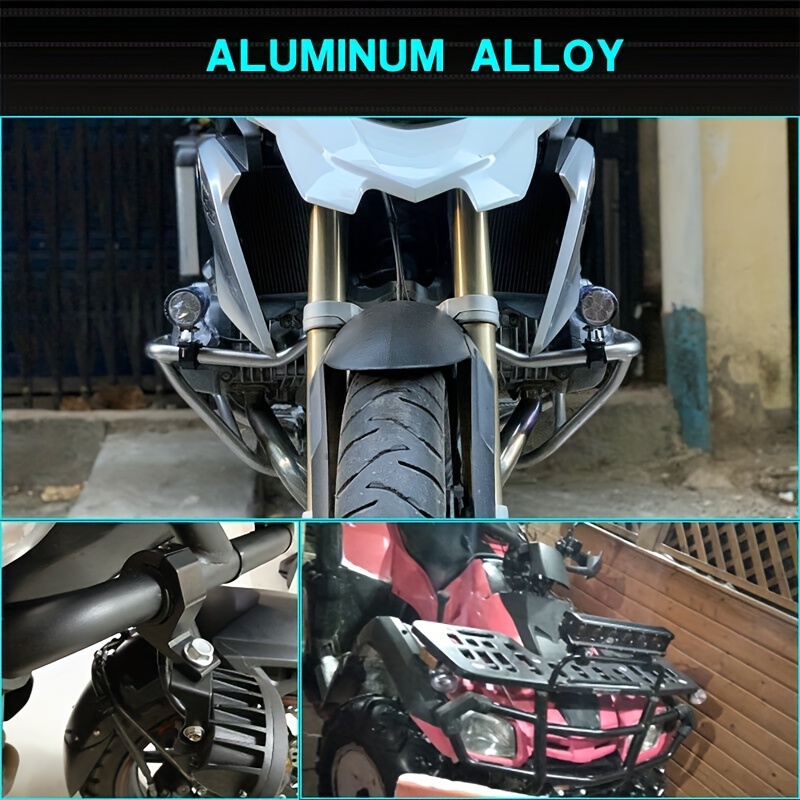 Support de fourche de moto en aluminium robuste pour brouillard