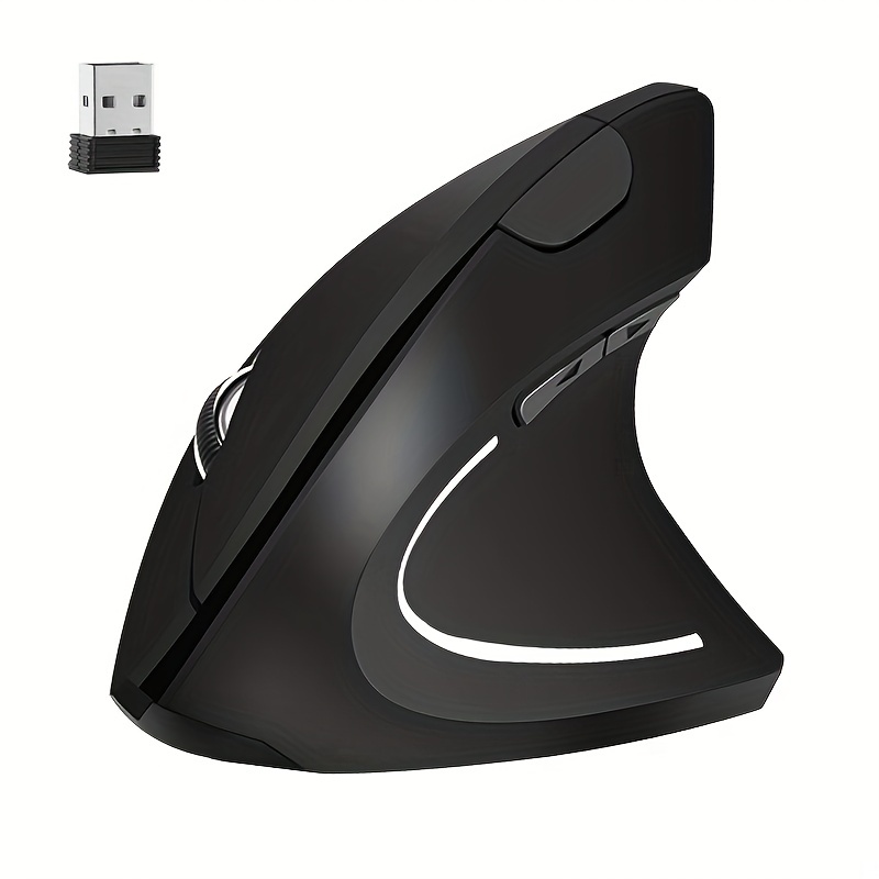 Mouse ergonomico senza fili Bluetooth ricaricabile verticale (2,4