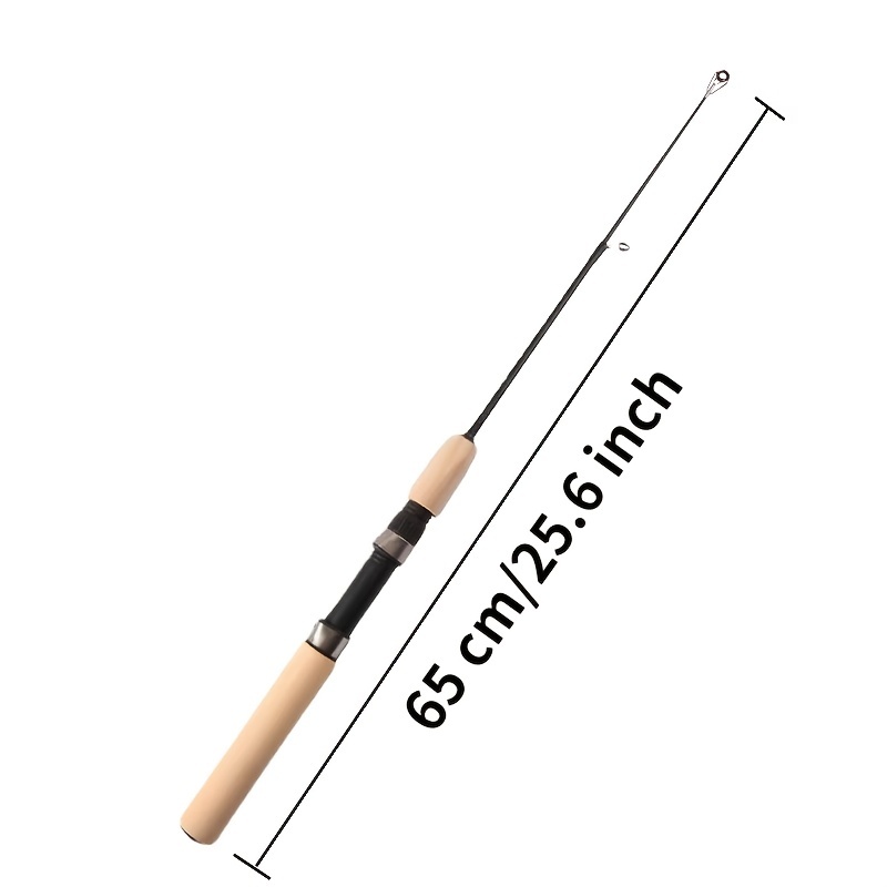 Premium Ice Fishing Rod Comfortable Wooden Handle High - Temu Canada