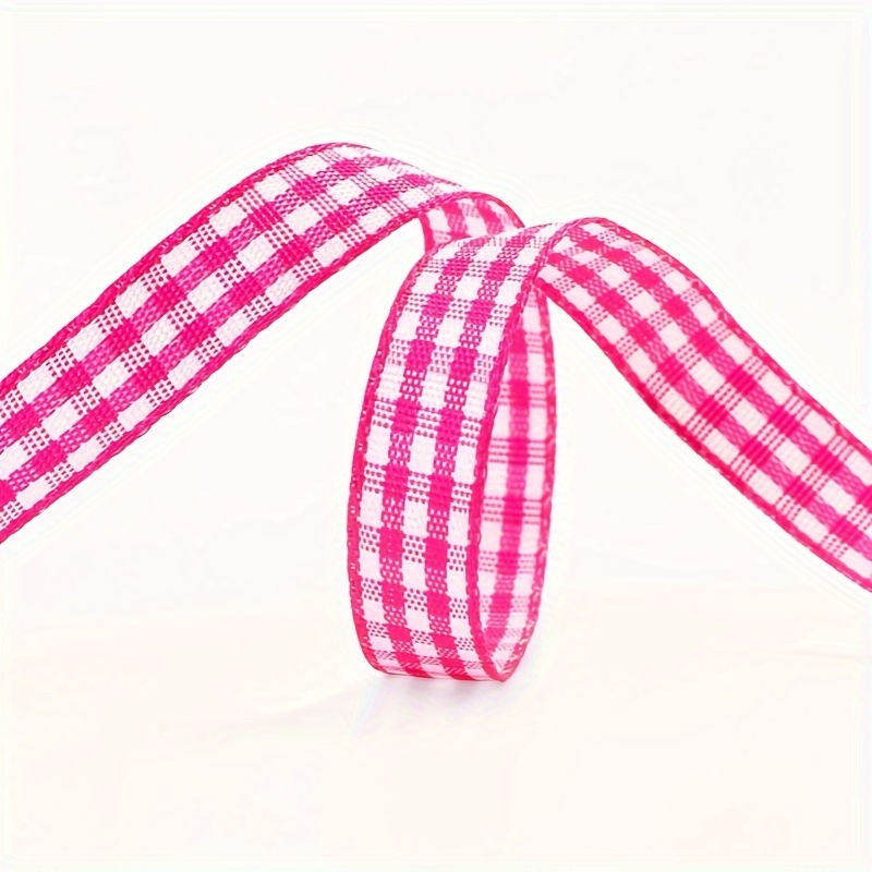 5yards Lon Wide Double sided Plaid Ribbon Flower - Temu