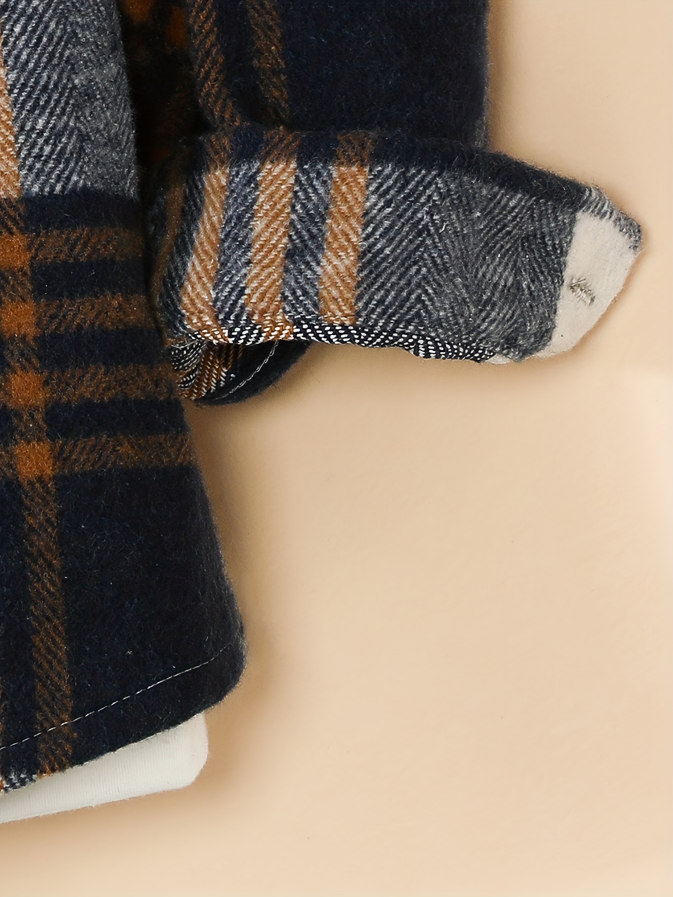 Boy's Hooded Plaid Long Sleeve Button Shirt Pockets Temu