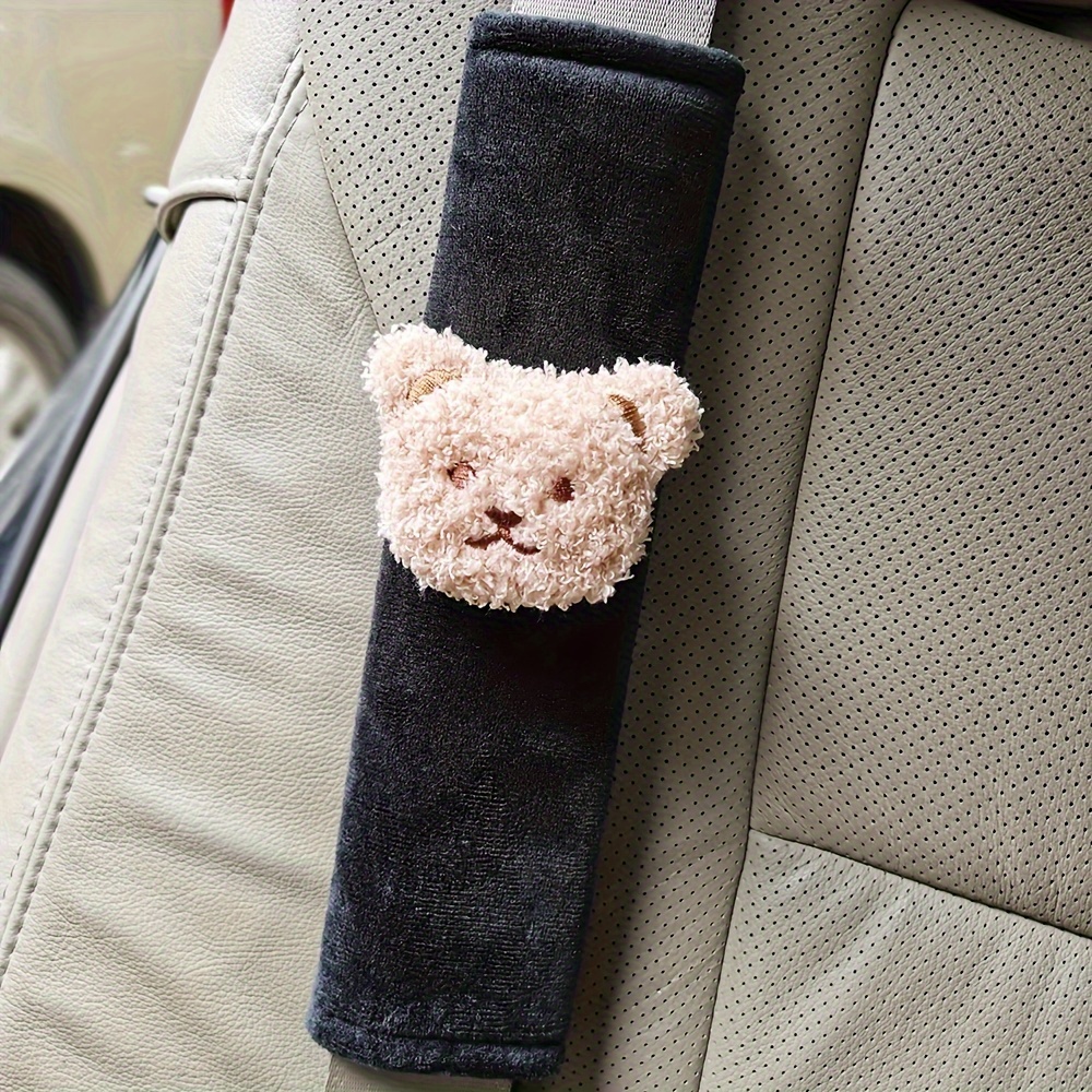 Plush Cartoon Bear Car Seat Belt Shoulder Pad for Kids in 2023