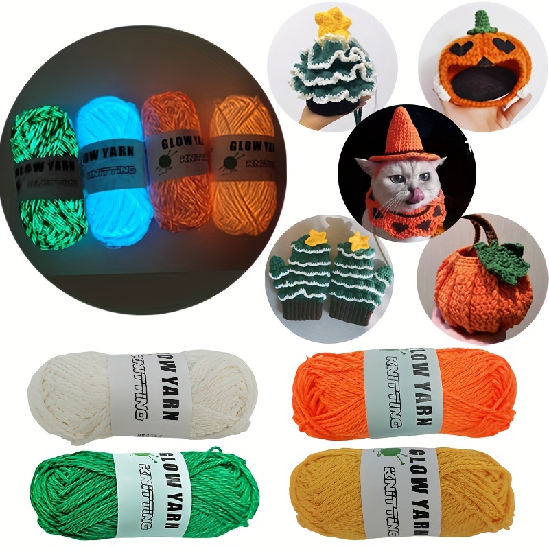 Glow In The Dark Yard A Perfect Diy Knitting Kit For - Temu