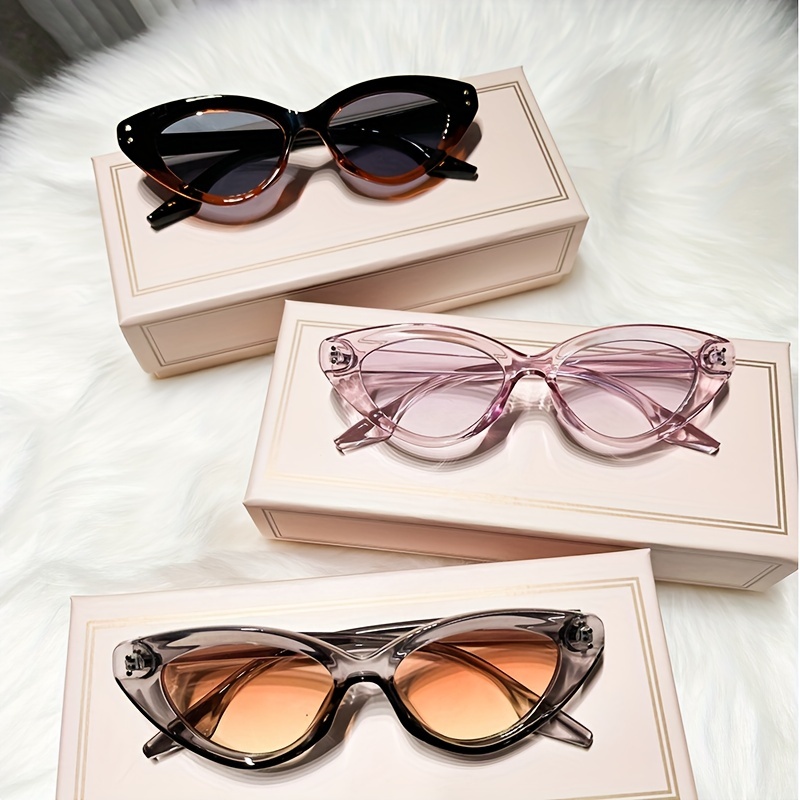 Vintage Cat Eye Sunglasses Women 2023 Fashion Triangle Outdoor Shades  Summer New