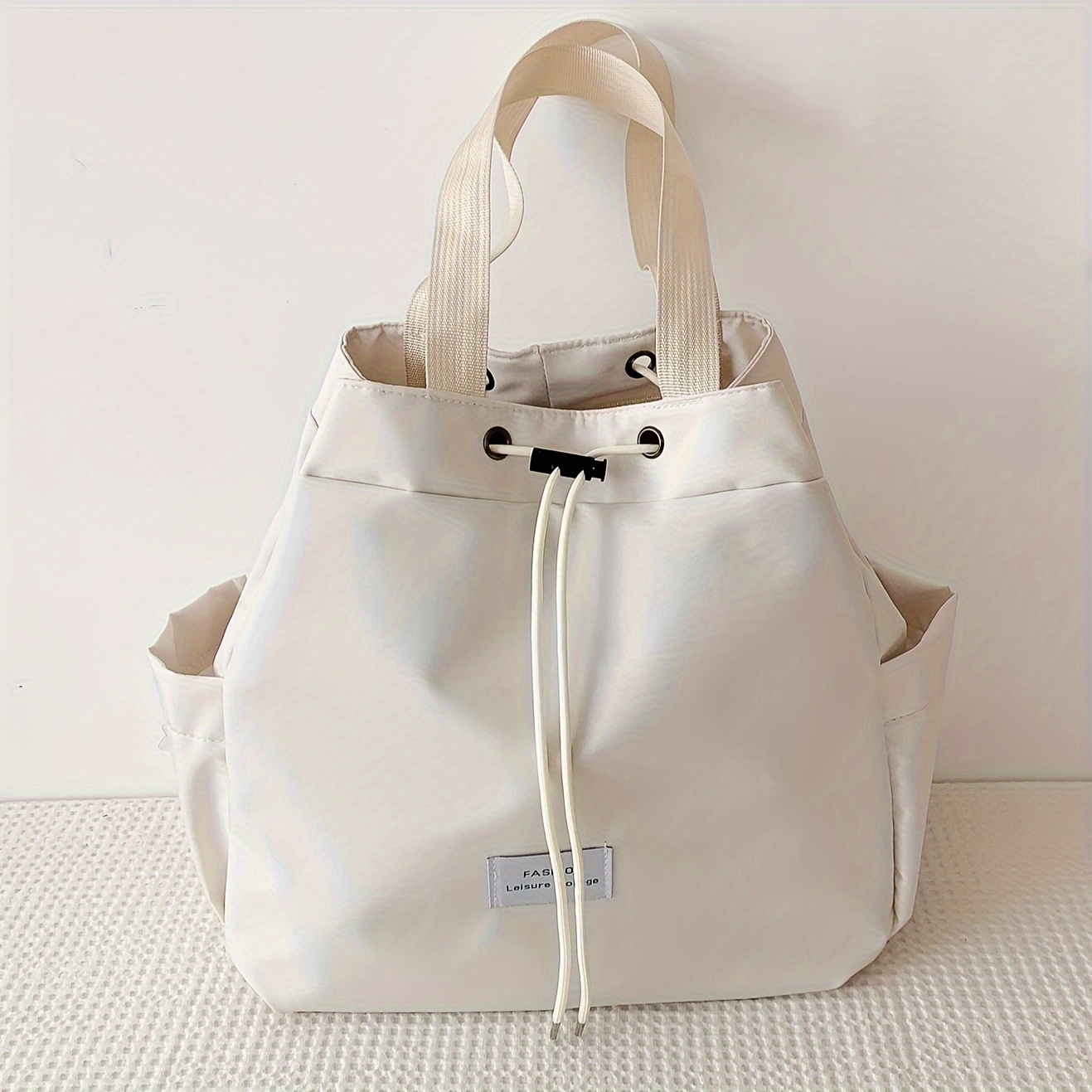 durable build] lightweight nylon drawstring backpack Temu Canada