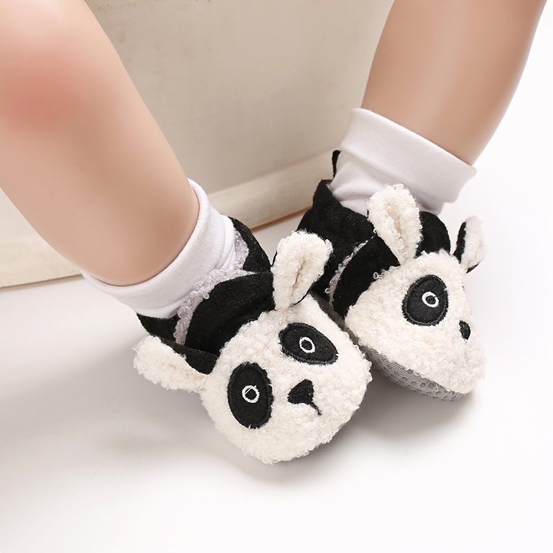 Newborn Baby Plush Slippers With Velcro For Winter 90 Days Buyer