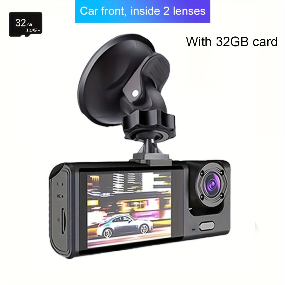 1080p Car Dash Cam 2 Camera Cycle Recording Video Recorder, Front