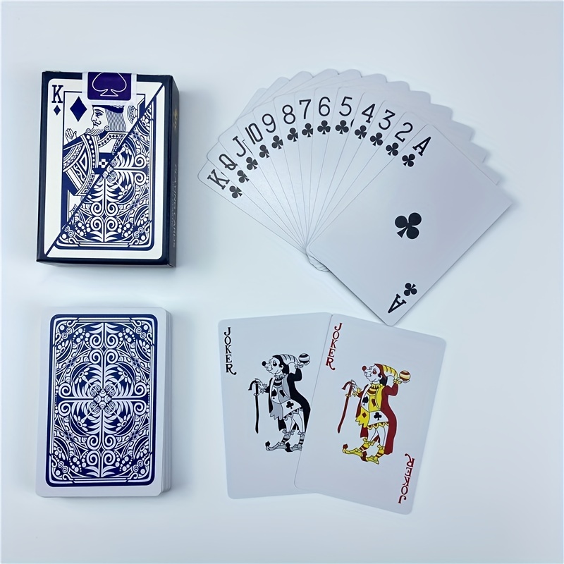 1 Jeu De Cartes De Poker Cristal Transparent Étanche Cartes - Temu France
