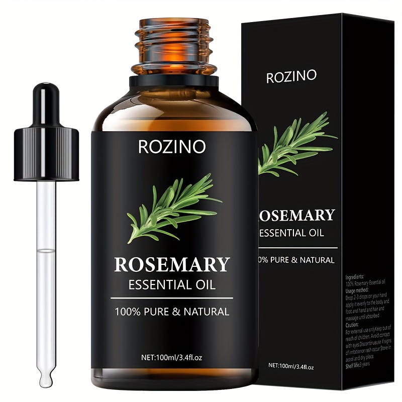 Handcraft Rosemary Essential Oil - 100% Pure and Natural - Premium Therapeutic Grade with Premium Glass Dropper - Huge 4 fl. oz