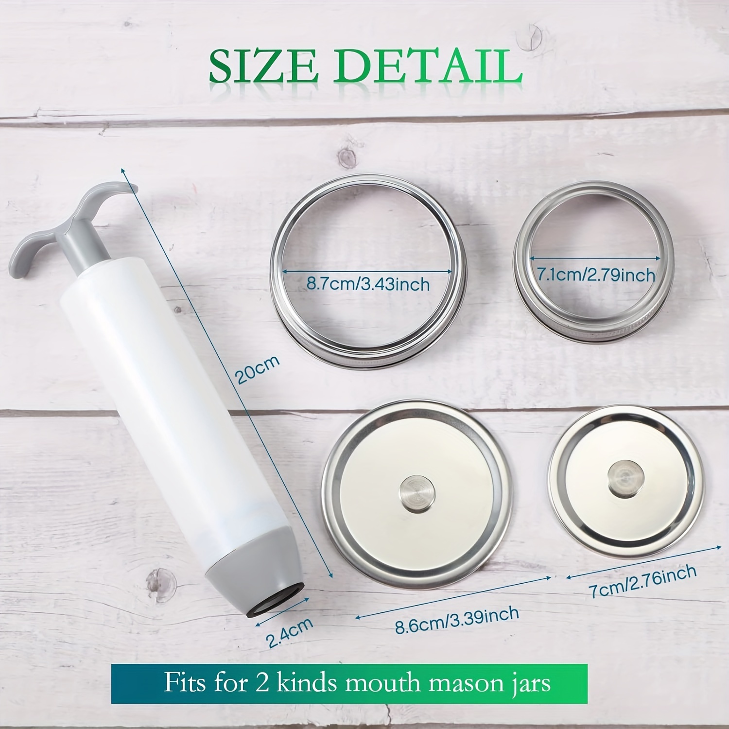 Wide Mouth Mason Jars, Stainless Steel Storage Lids | Quart Size