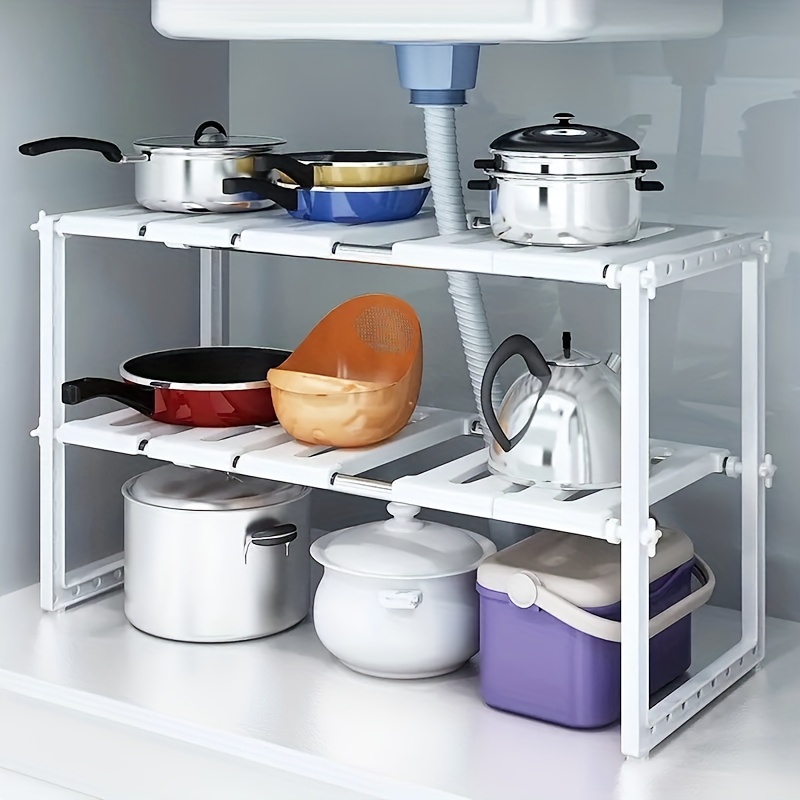 Kitchen Multipurpose Under Cabinet Stainless Steel Storage - Temu