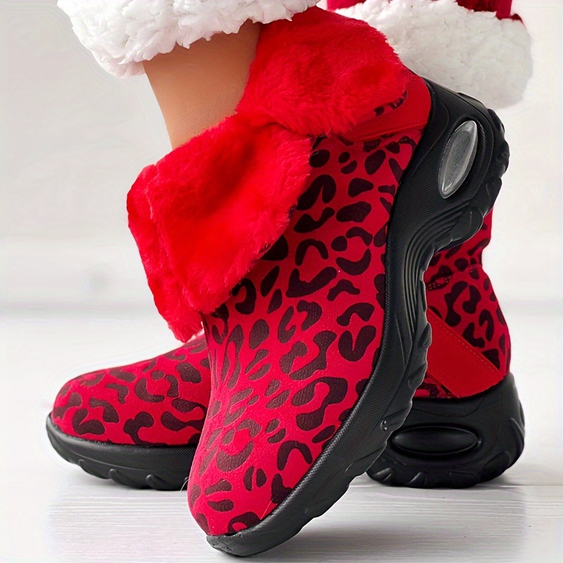 red leopard boots