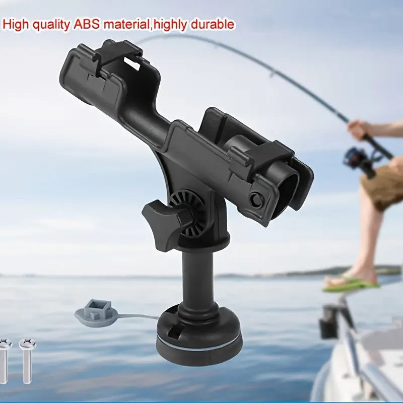 Adjustable 360 Degree Fishing Rod Holder for Boats and Kayaks - Securely  Holds Your Rod While You Fish