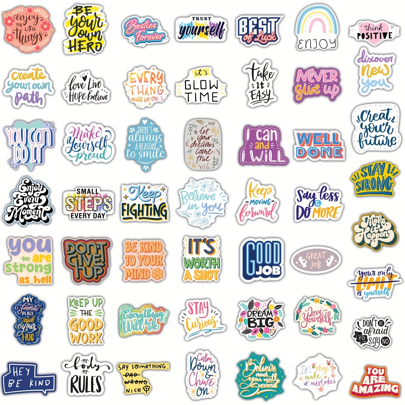 Inspirational Stickers Pack Motivational Stickers For Water - Temu