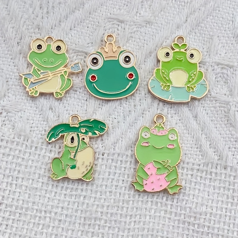 Frog Pendant Charms For Jewelry Making, Jewelry Charms For Diy Earrings  Necklace Bracelet - Temu