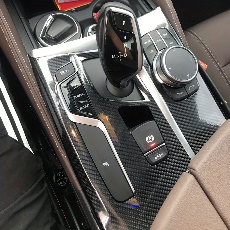 zzwllong Carbone Intérieur de Fibre,pour BMW G30 série 5 2018, Accessoires  intérieurs de Voiture en Fiber de Carbone Autocollant de Refit AC Garniture