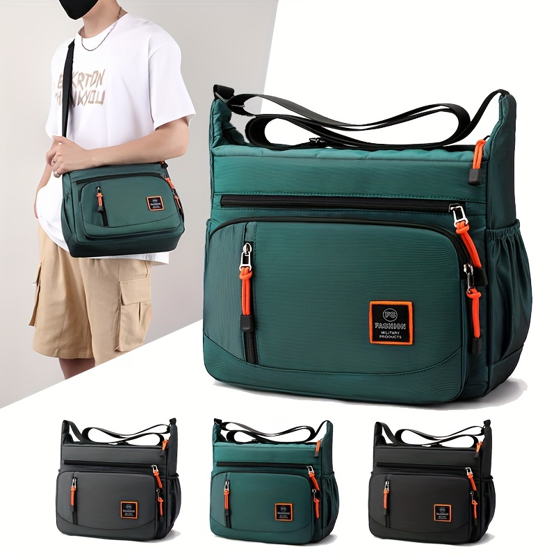 Men's Fashion Crossbody Bag Multifunctional Shoulder Bag Hiking