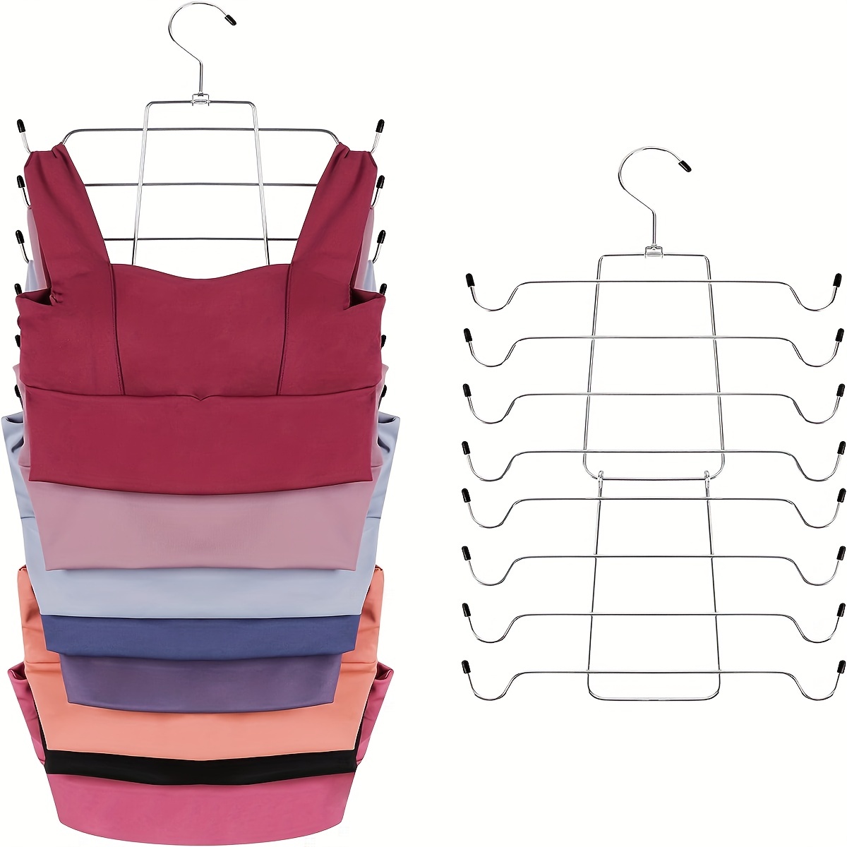 Multi-layer Velvet Pants Hanger, Durable Clothes Hanger For Pants, Scarves,  Camisoles, Household Storage Organizer For Bathroom, Bedroom, Closet,  Wardrobe, Home, Dorm - Temu