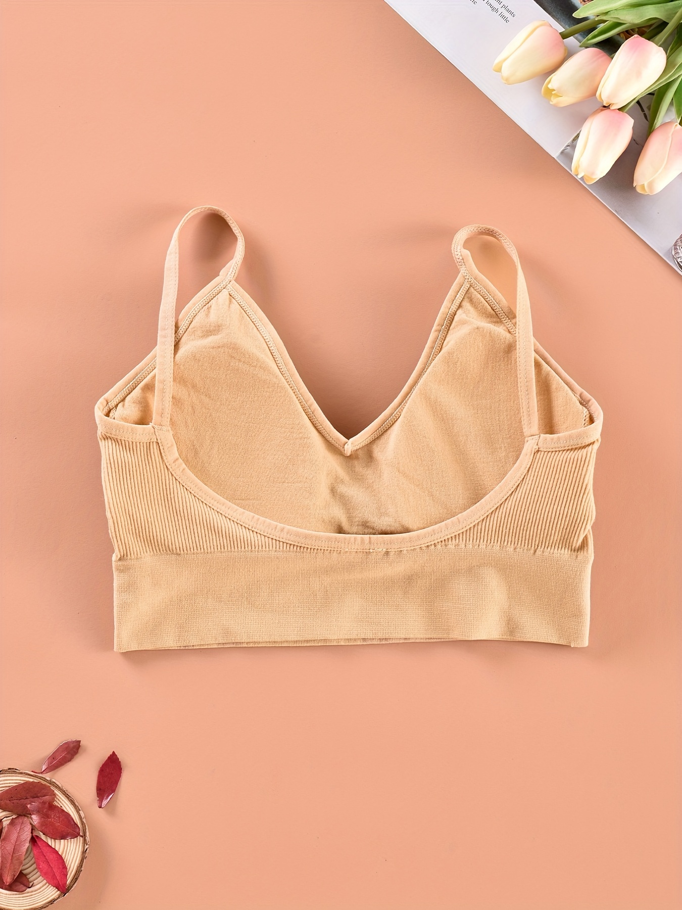 Lace Crop Top - Light beige - Ladies