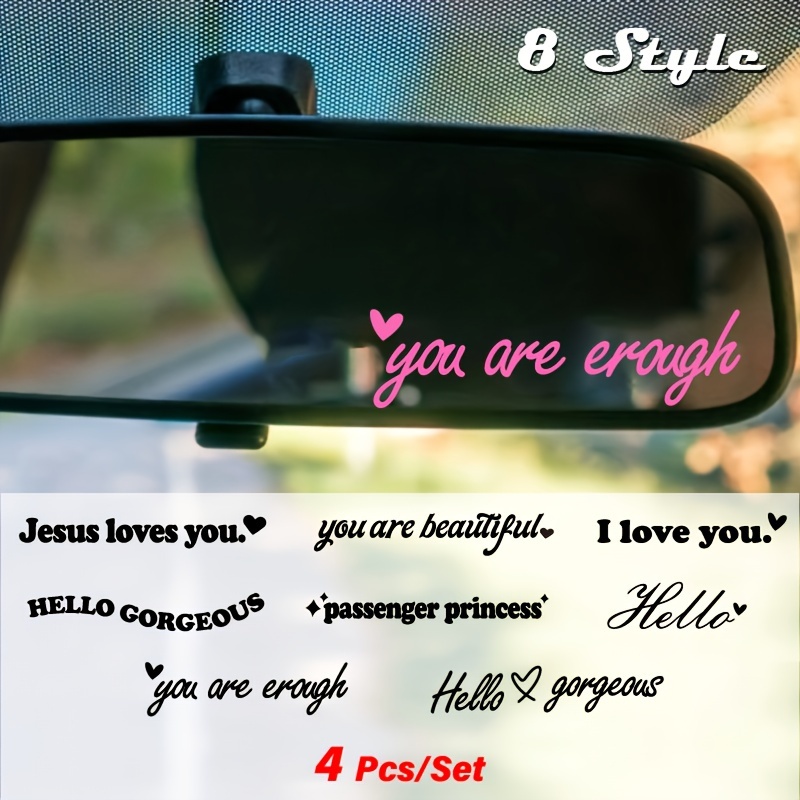 Car Three Folding Makeup Rhinestone Mirror, Car Sunshade Dressing Mirror,  Car Interior Rearview Mirror