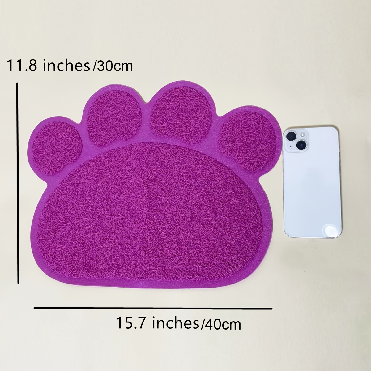 Paw print litter outlet mat