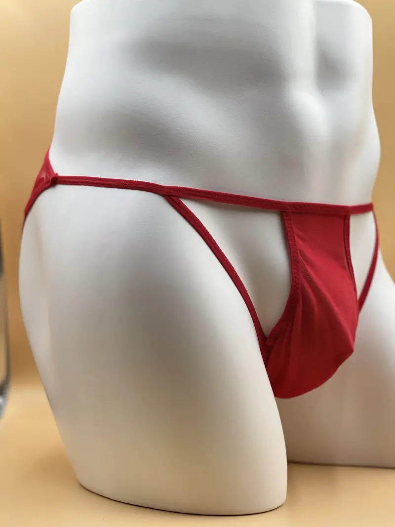 Men's Sexy Low Waist Thongs Mesh See Thongs Underwear - Temu