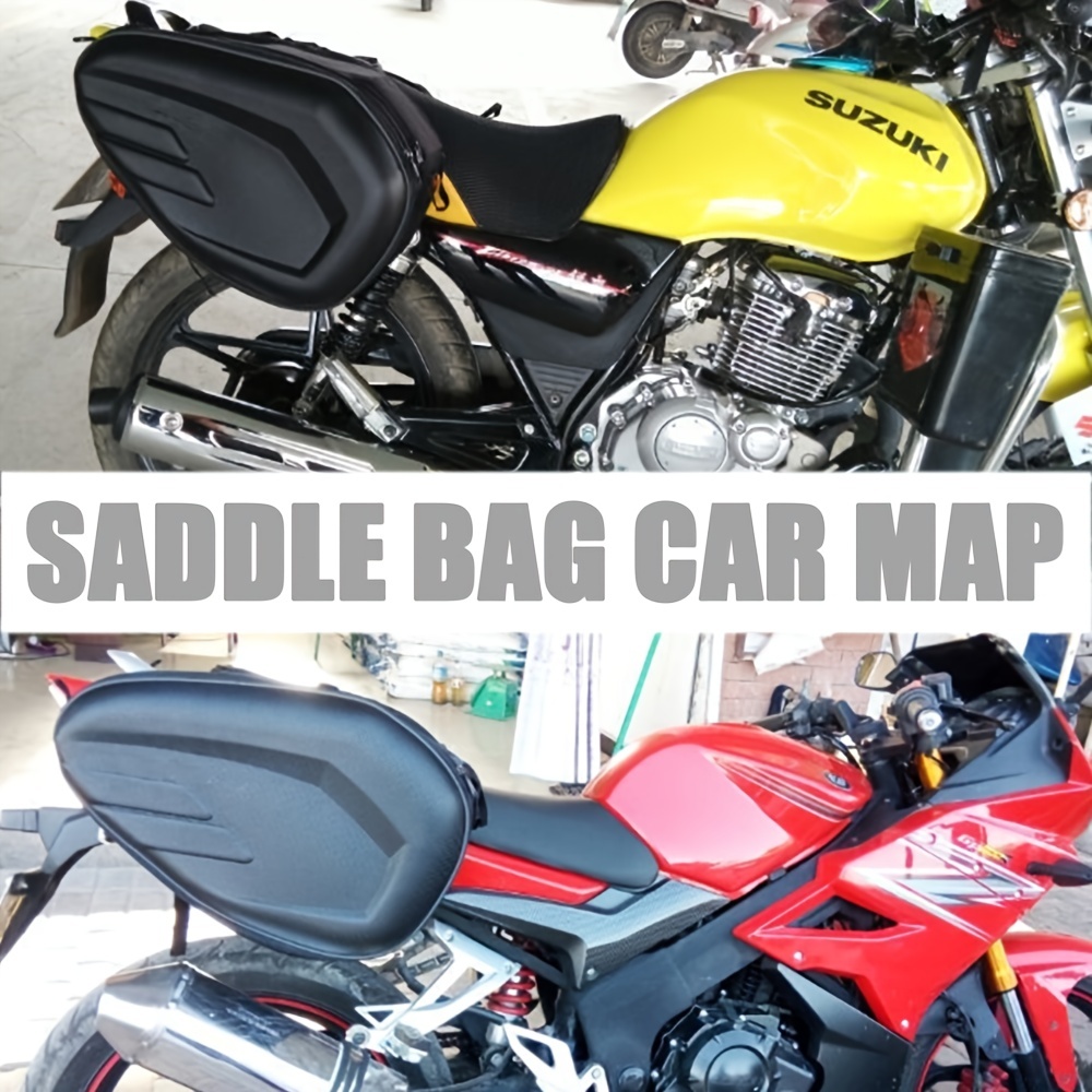 Motorcycle Saddlebags 36l Expandable Capacity Panniers Temu