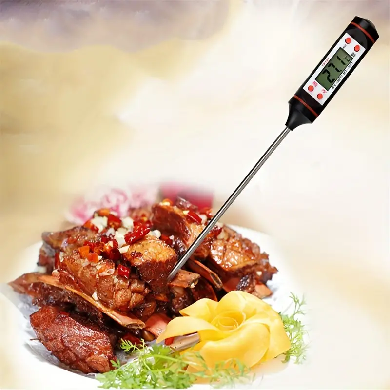 Digital Food Thermometer Kitchen Cooking Tool Meat BBQ Grill Instant Baking