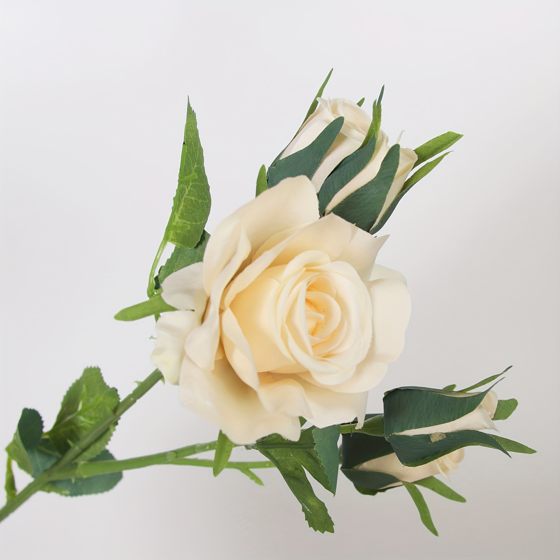 1 Branch, 5-head Artificial Rose, Artificial Rose, Fake Flower Decoration, Wedding Decoration, Mother's Day Gift, Room Decoration