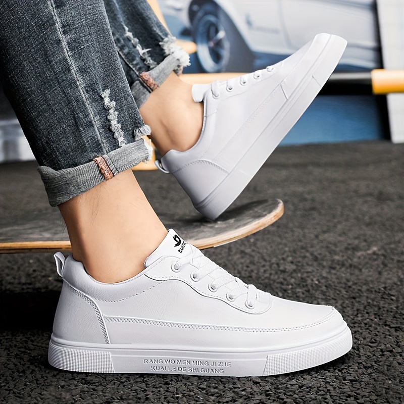 Men High Top Lace-up Front Skate Shoes