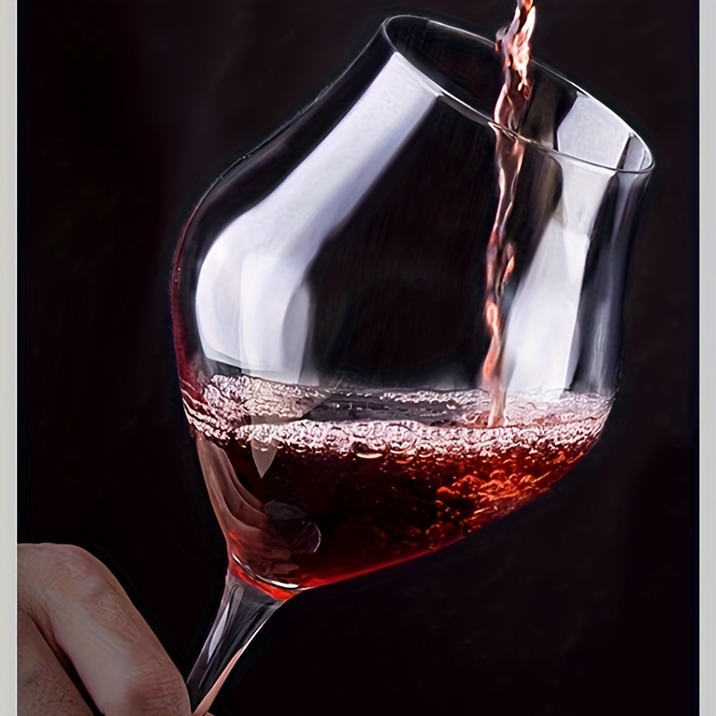 Grand verre à vin en cristal de luxe flamant rose. Cadeau élégant