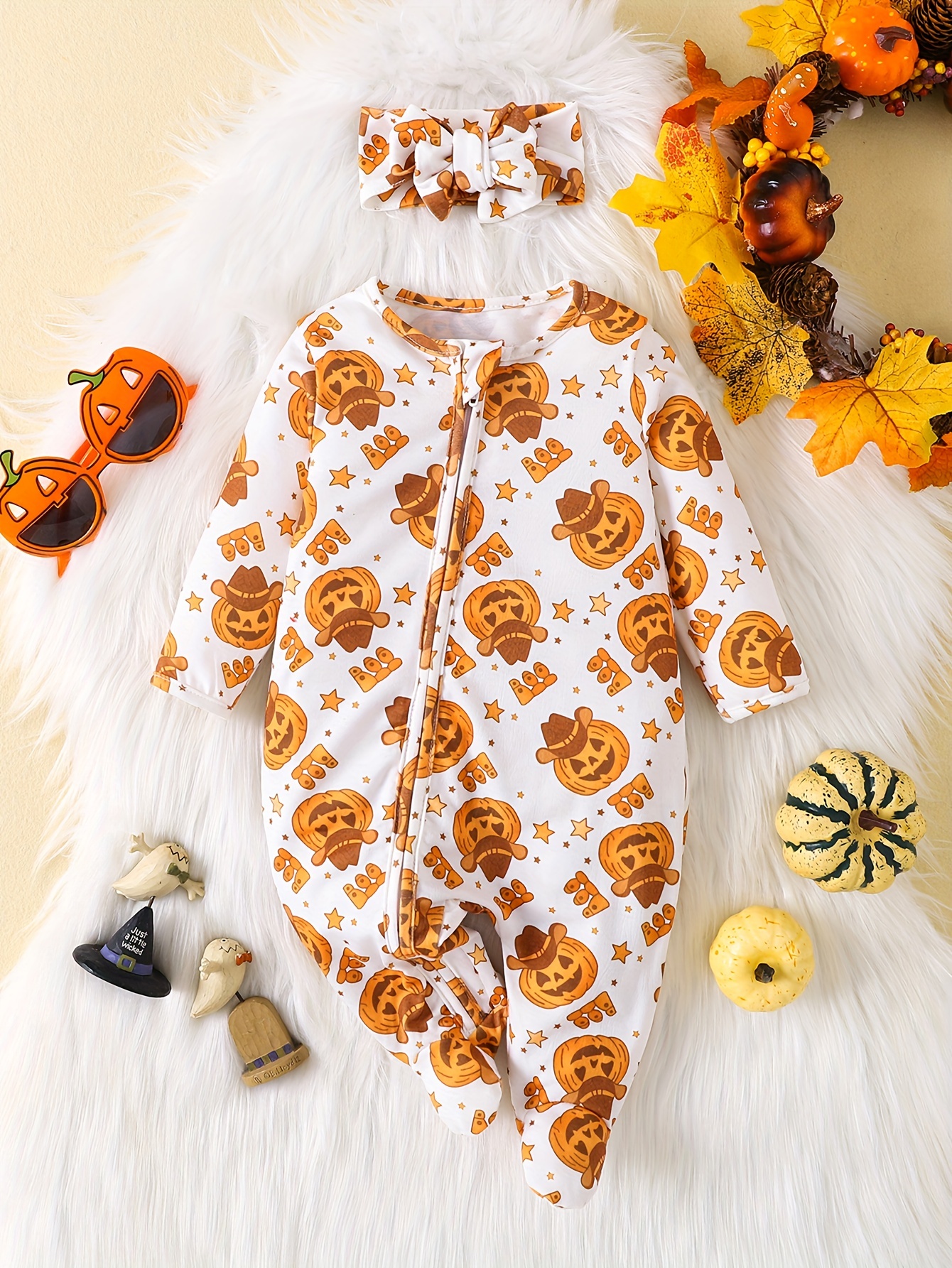 Lindo Mono Bebé Niños Niñas Disfraz Halloween Recién Nacidos - Temu