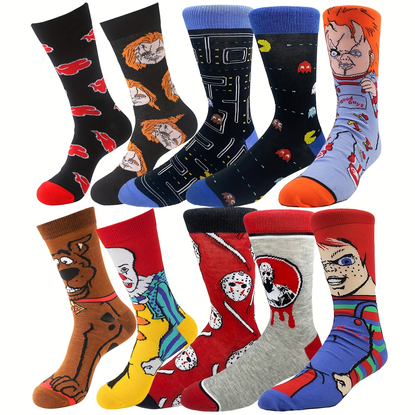 Men's Cartoon Anime Socks Novelty Funny Happy Socks - Temu