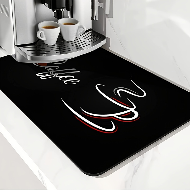  30×40cm Coffee Machine Mat, Non-Slip Air fryer Mat Counter  Protector Absorbent Mat for Kitchen Counter, Mouse Pad Mouse Mat, Anti Slip  Rubber Back Mat for Coffee Machine: Home & Kitchen