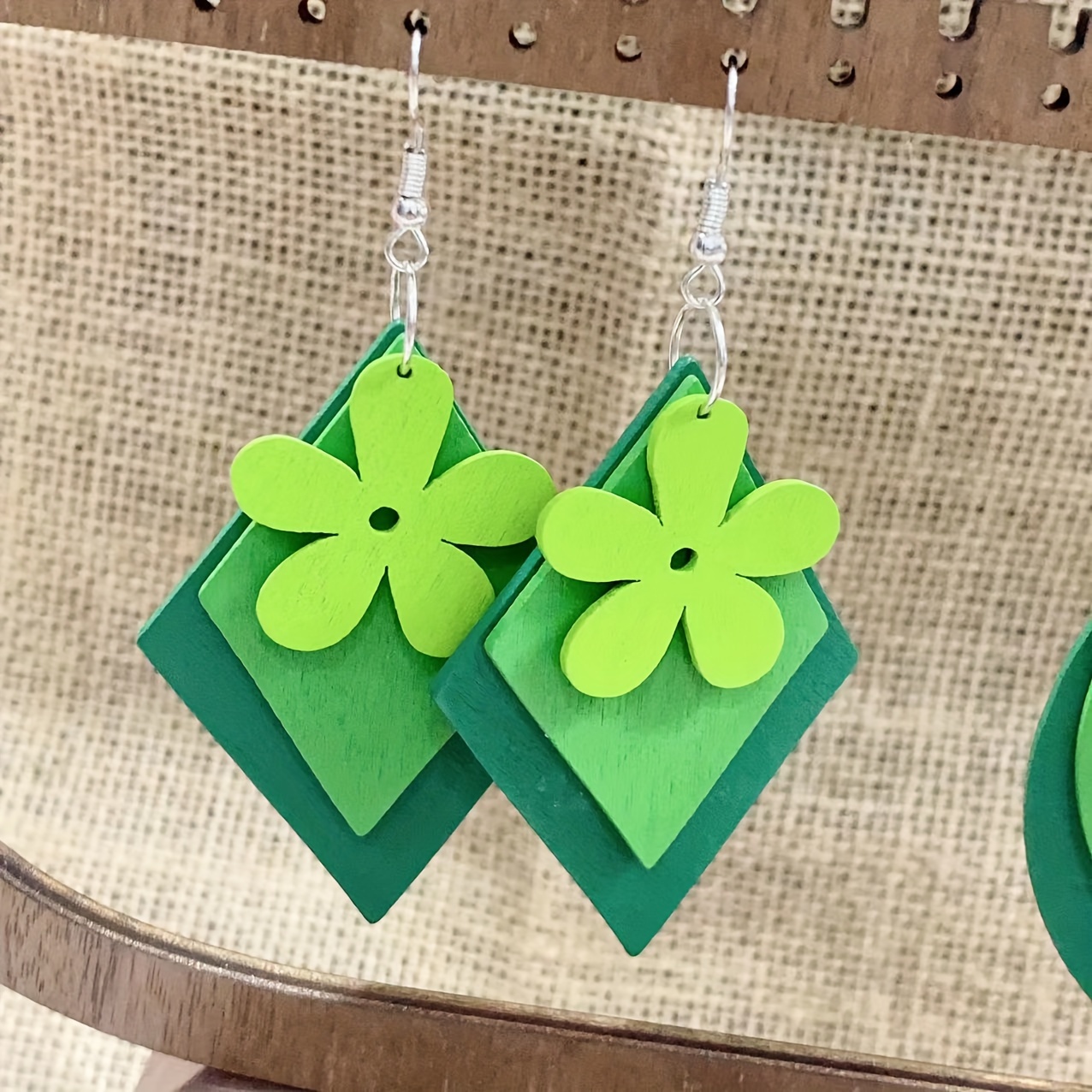 Damen Ohrringe Bienen & Schmetterlinge - S925 Silber Ohrschmuck Mit Farb-Intarsien