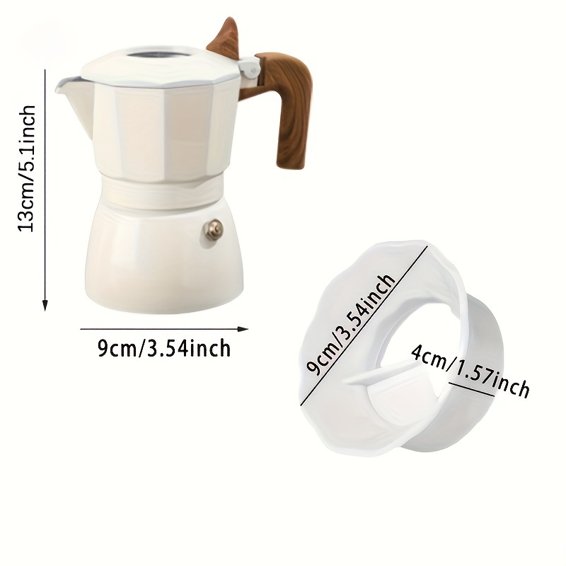 Bialetti Nuevo Cafetera de inducción Moka Moka Pot, 4 tazas, 5.1