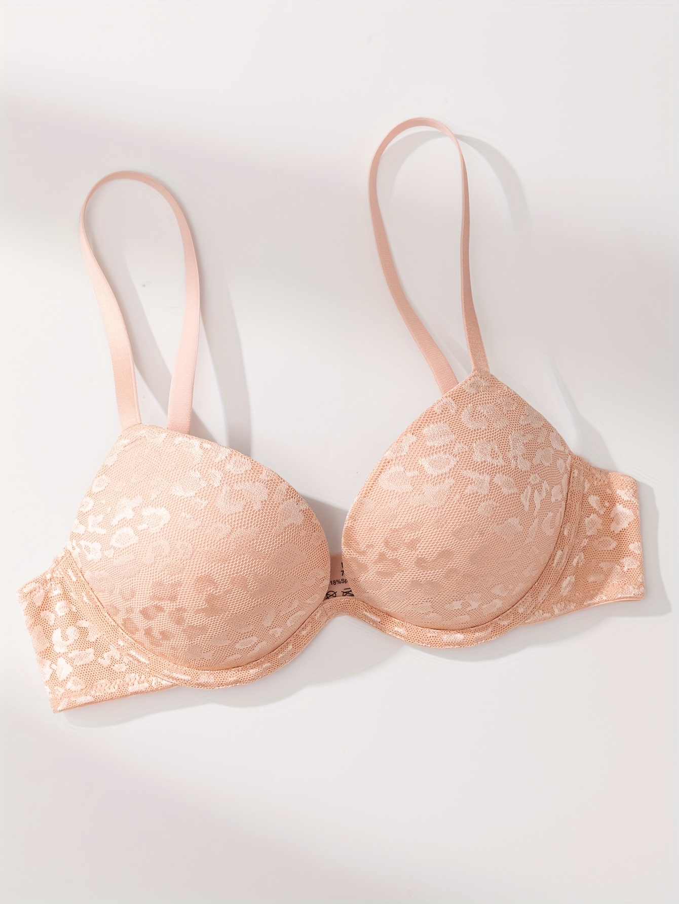 Women's Plus Leopard Print Push Up Underwire Everyday Bra
