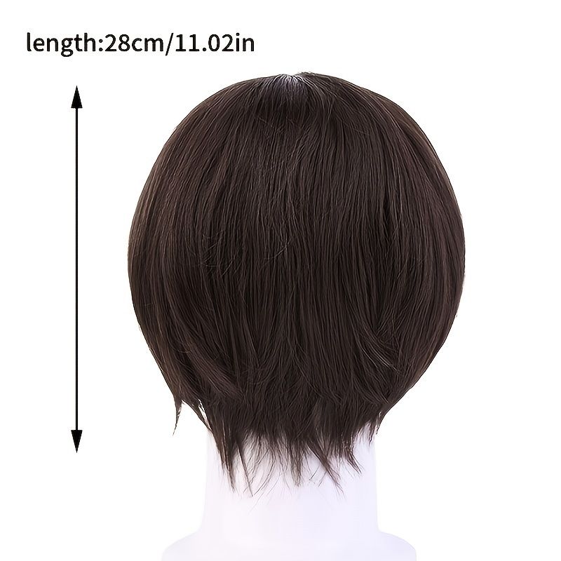 1pc Men's Wig Short Hair Fluffy Face Trim Handsome Hairstyle Fake Headgear  | Shop Now For Limited-time Deals | Temu Canada
