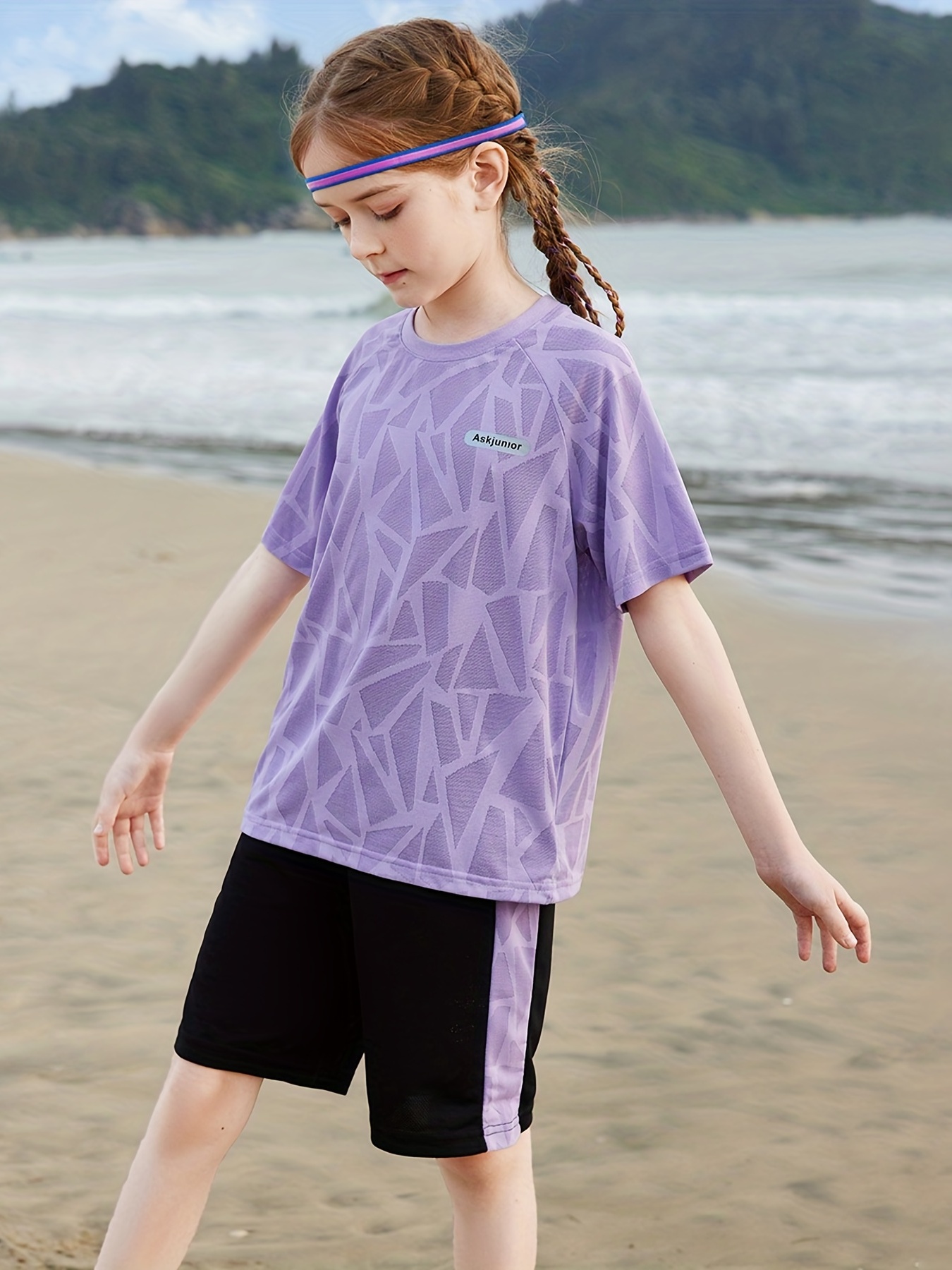 Conjunto De Deporte De Camiseta Sin Mangas Leggings De Tejido