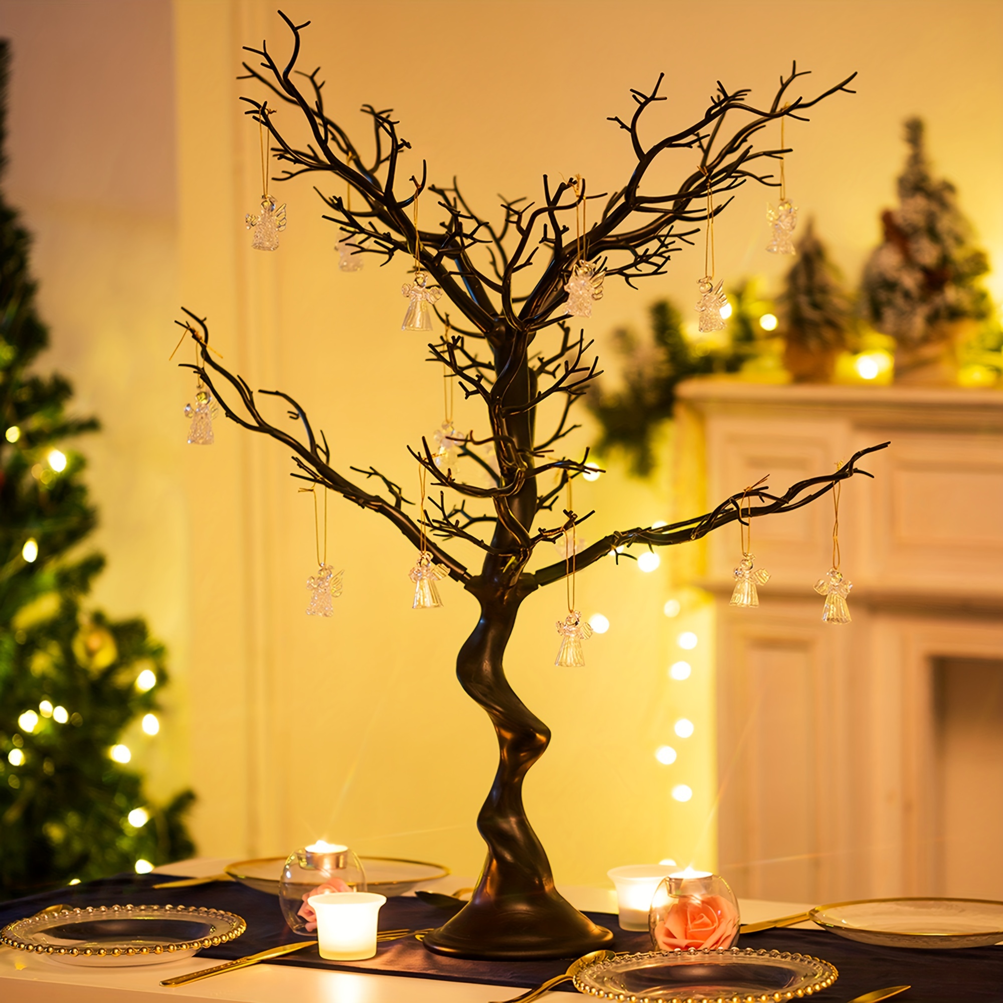 White Christmas Tree Branch Artificial Tall manzanita Tree - Temu