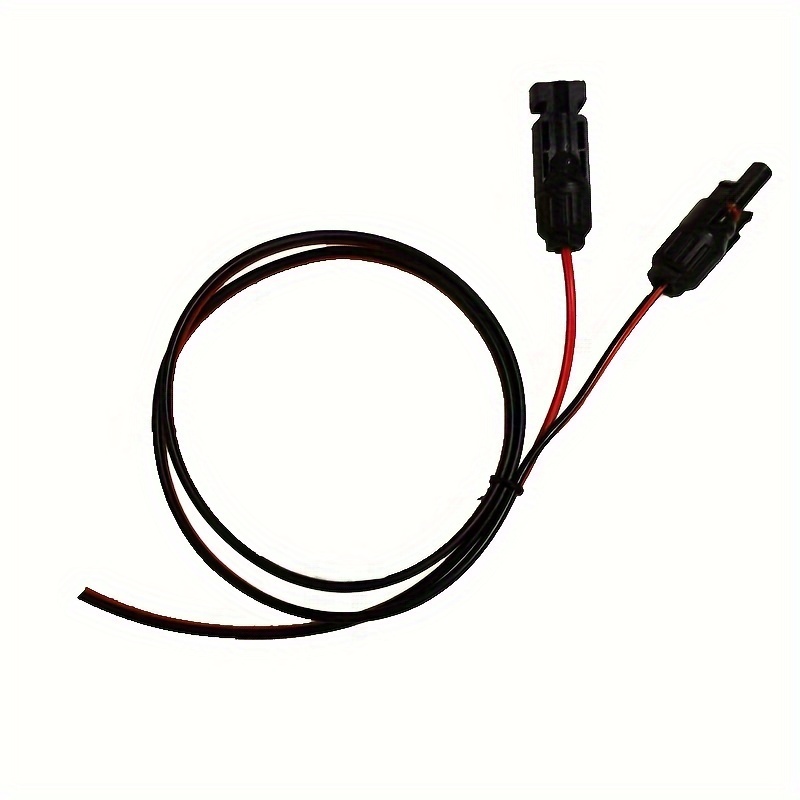 Pair of PV Solar Panel Extension Cable Wire (Black & Red