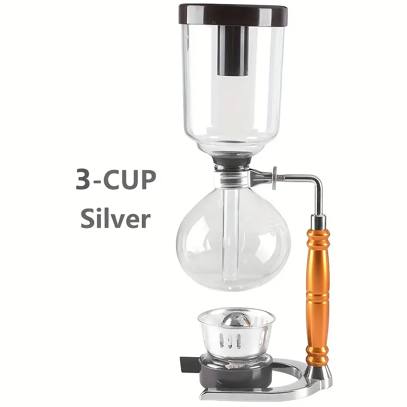 Japanese Style Siphon Coffee Maker Tea Siphon Pot Vacuum Coffeemaker Glass  Type Coffee Machine Filter 3Cup