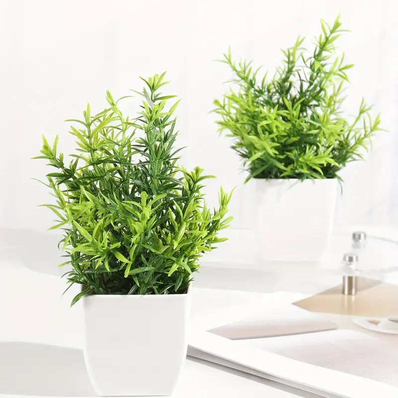 1pc, Piante in miniatura in vaso piccolo, piccoli ornamenti per piante da  scrivania, pianta artificiale in plastica, decorazione per la casa da