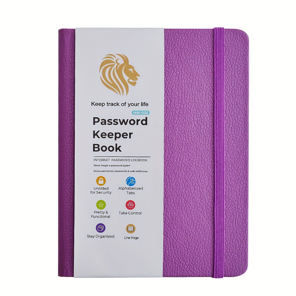 Hardcover Password Book Alphabetical Tabs Password Keeper A - Temu
